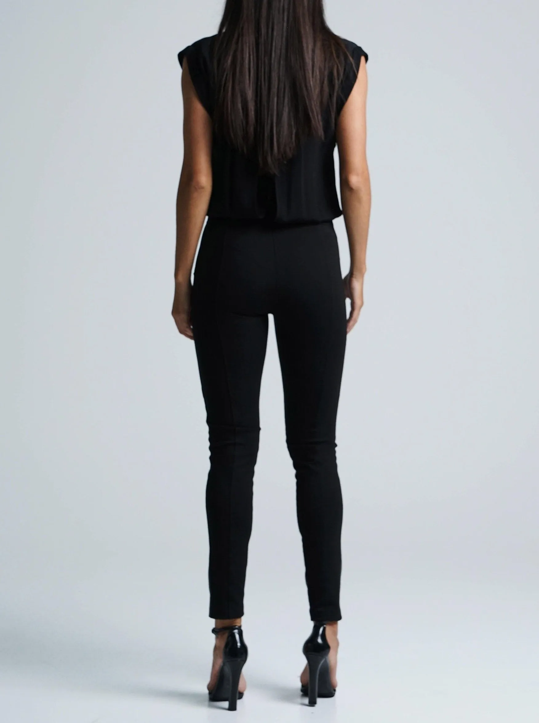 HOPE LEATHER LEGGING - BLACK