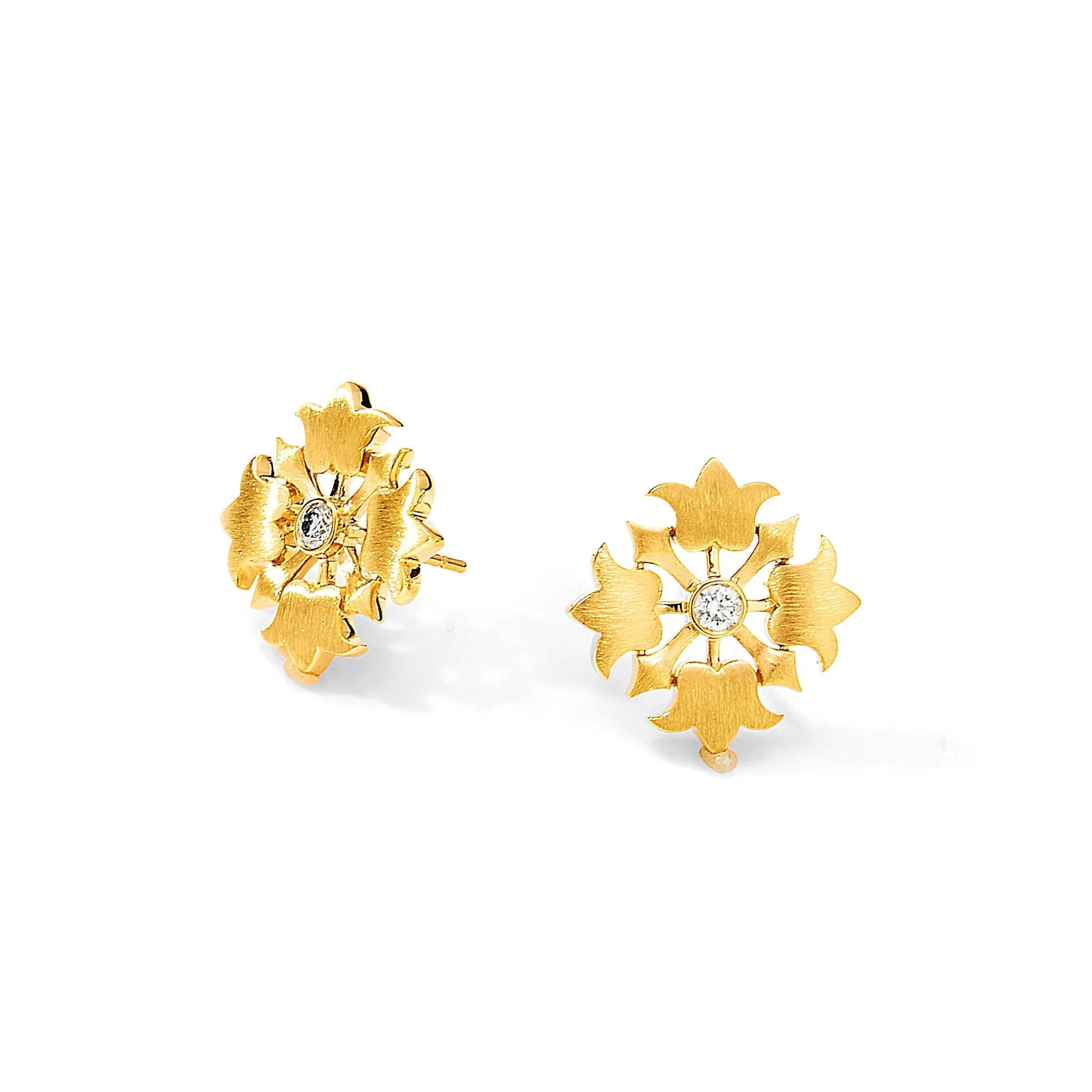 Jardin Satin Flower Studs