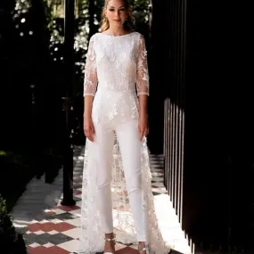 Lace Applique Elegant Jumpsuit