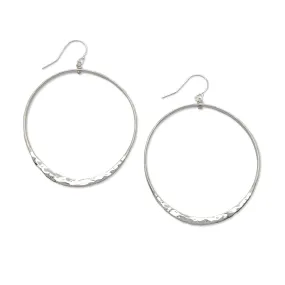 Large Satin Shiny Eclipse Earring E1626