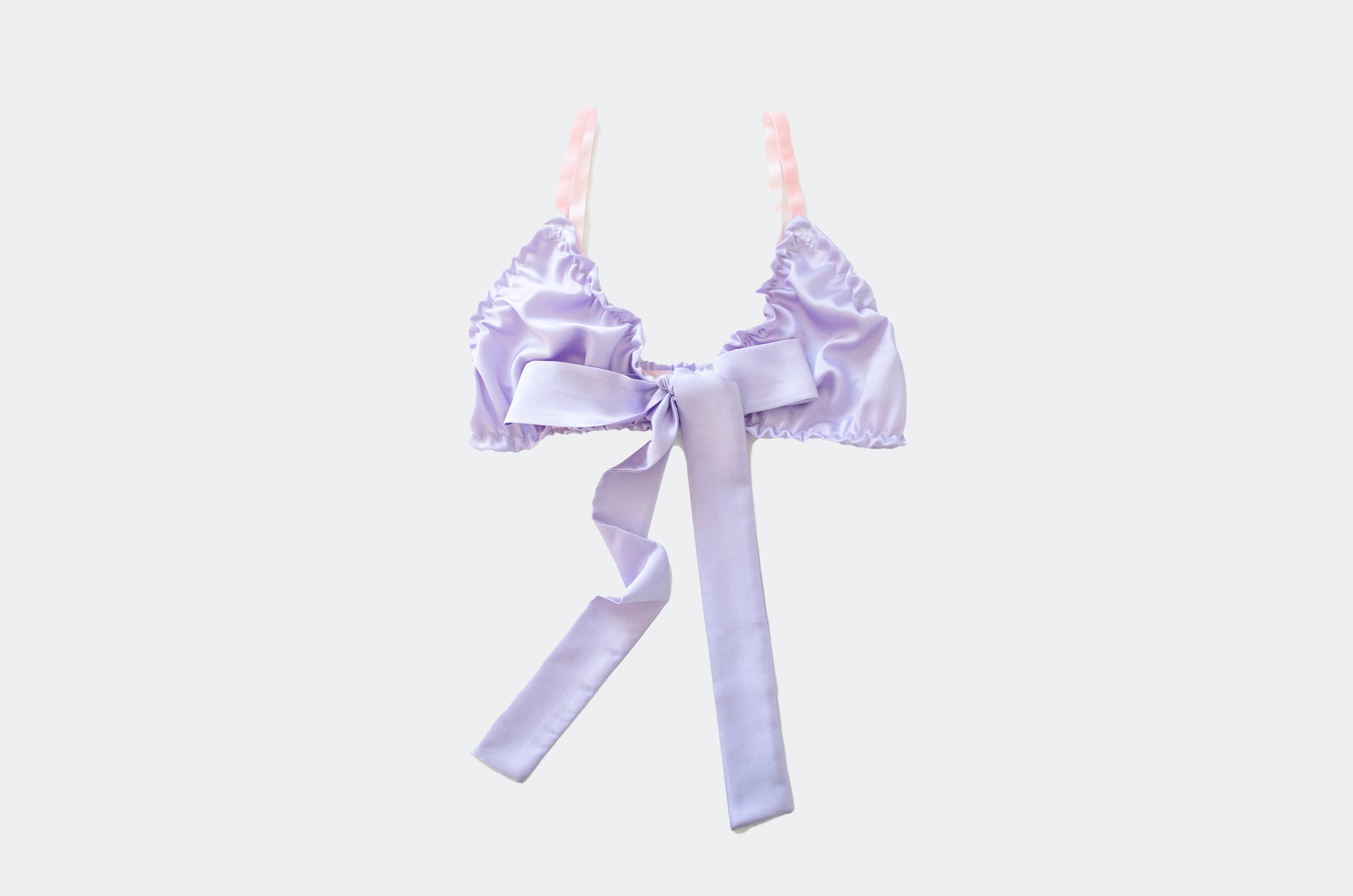 Lavender Satin Lounge Set