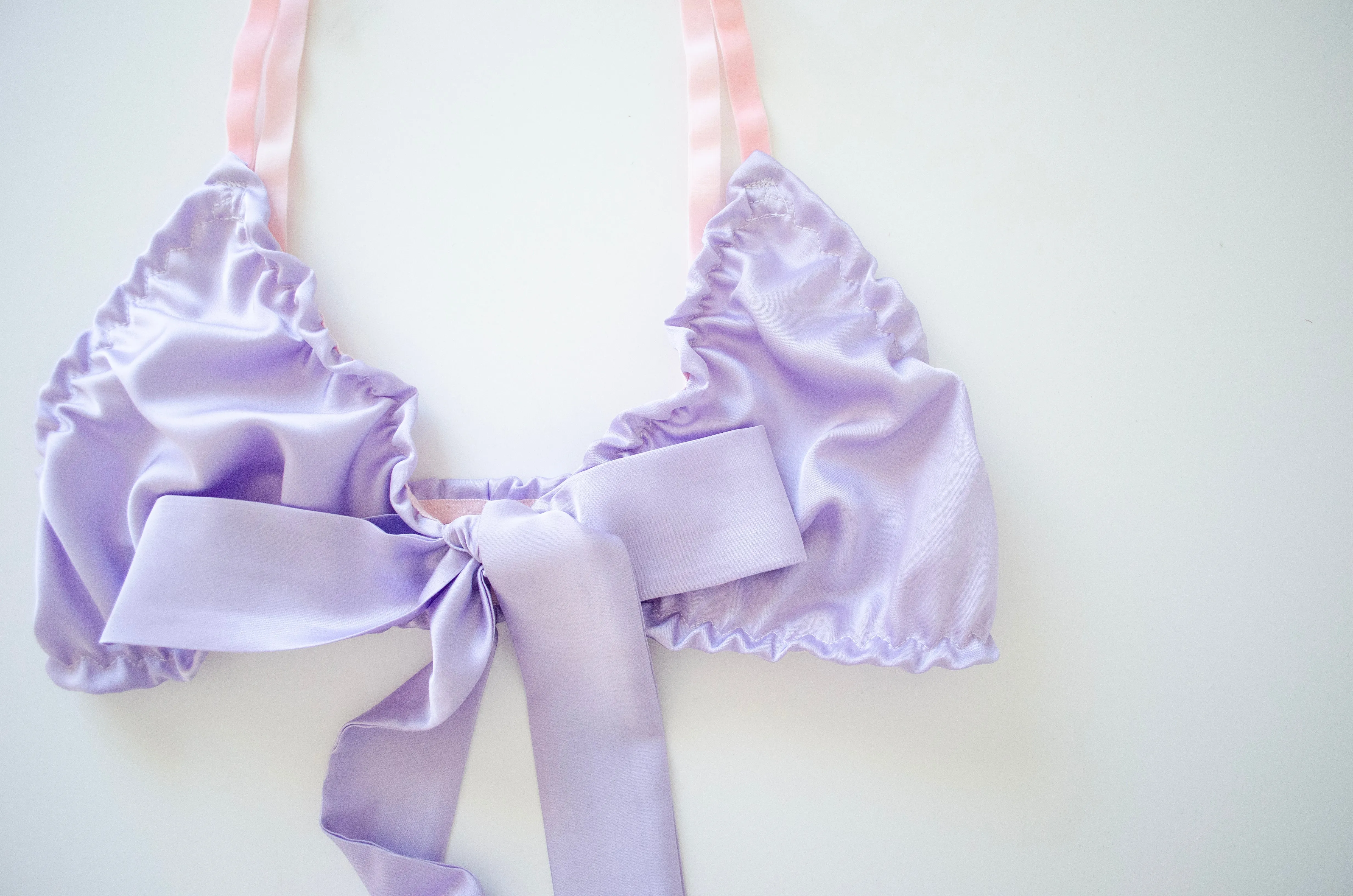 Lavender Satin Lounge Set