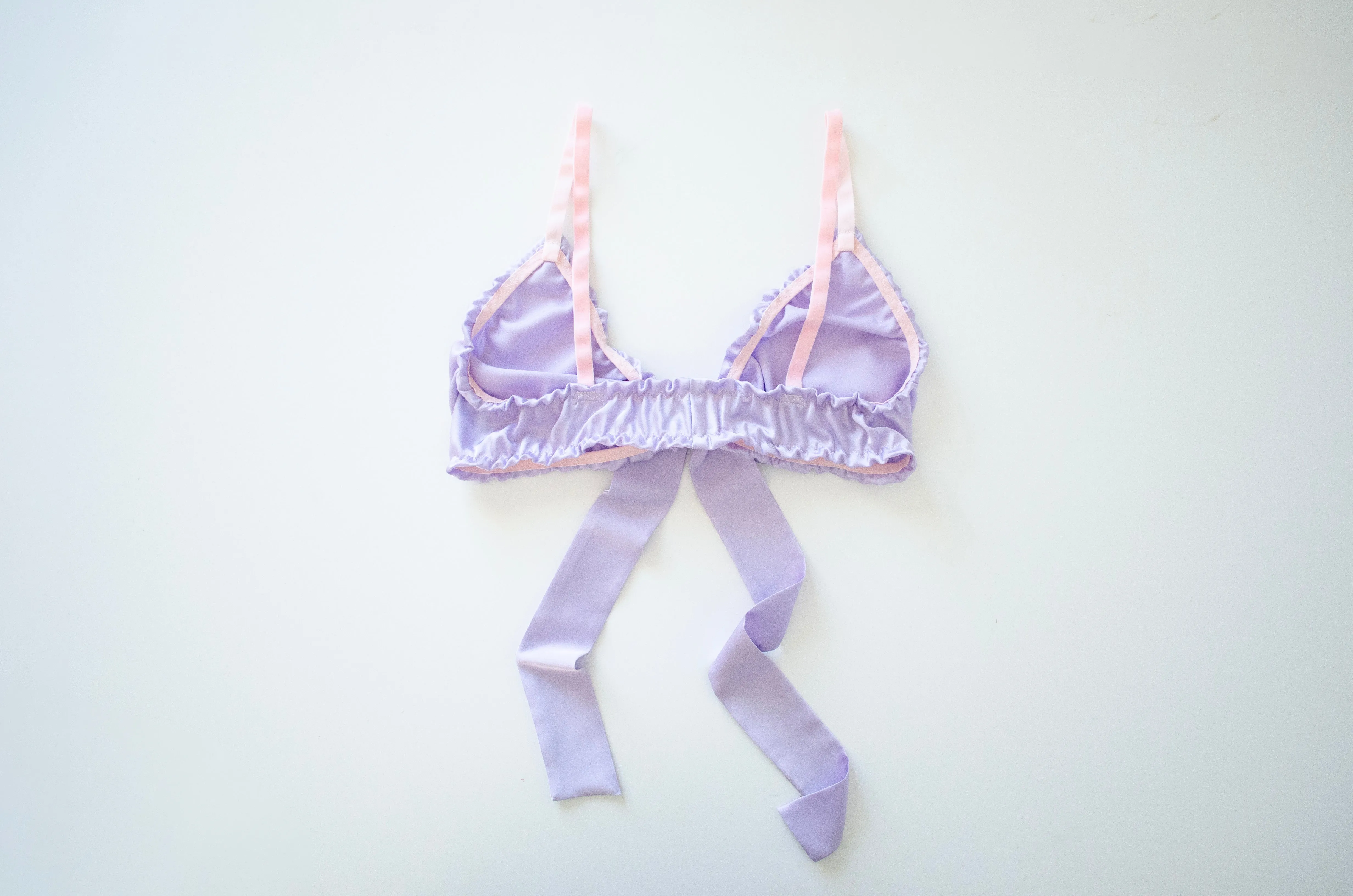 Lavender Satin Lounge Set