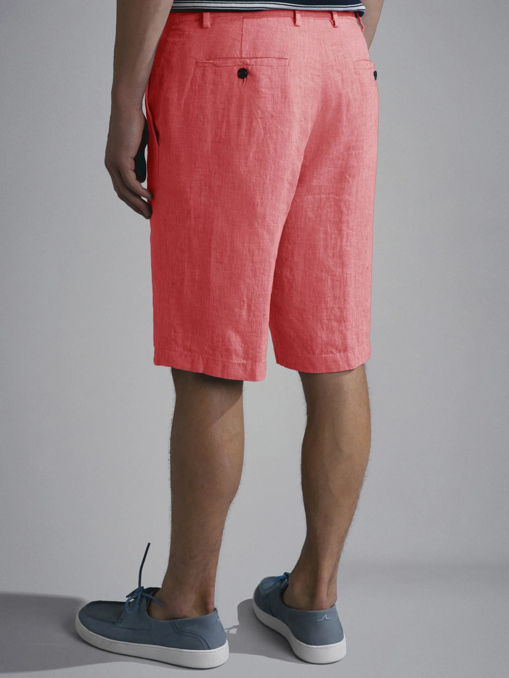 Linen Bermuda Short | Pink