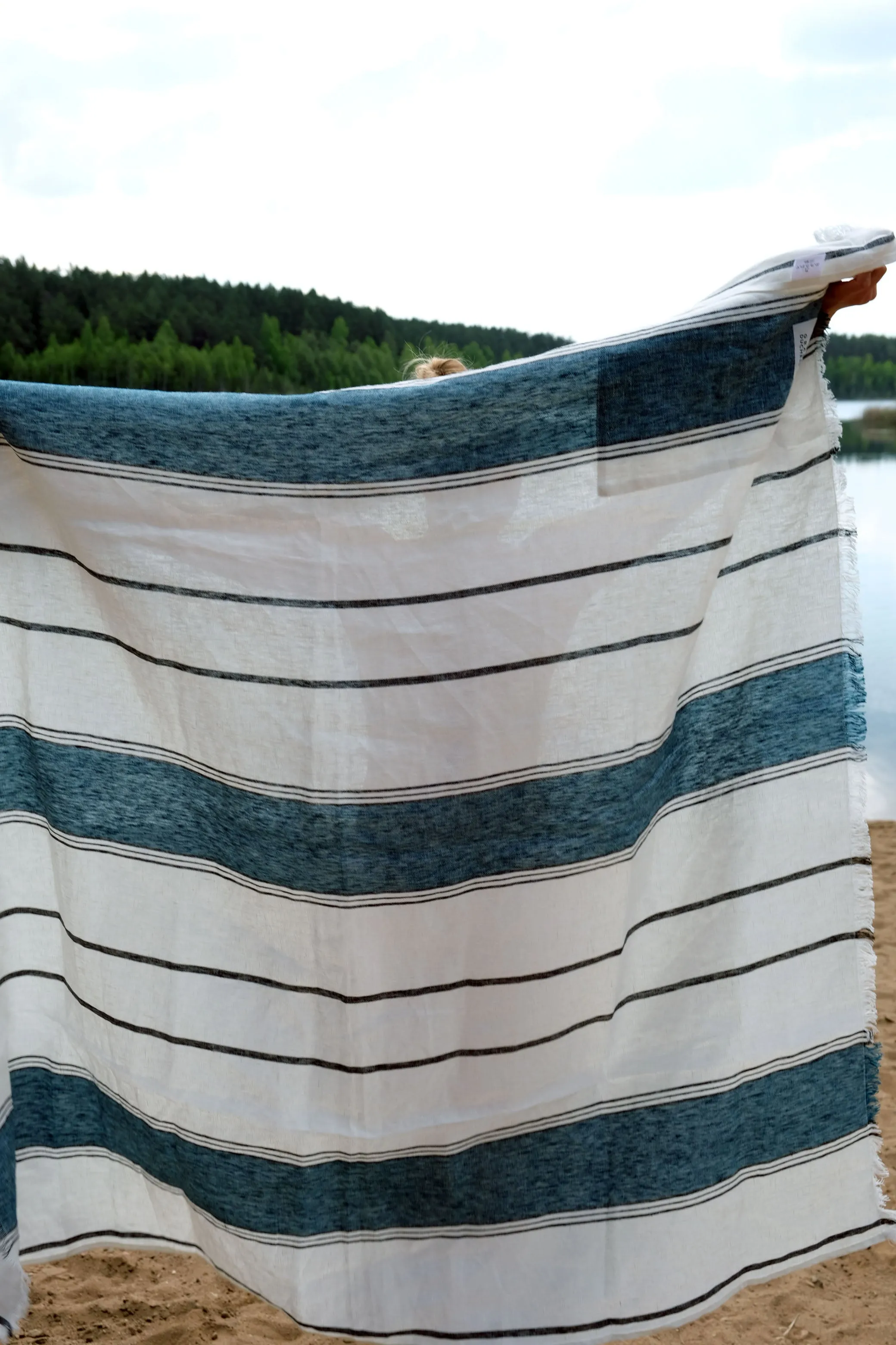 Linen towel-blanket "Companion"