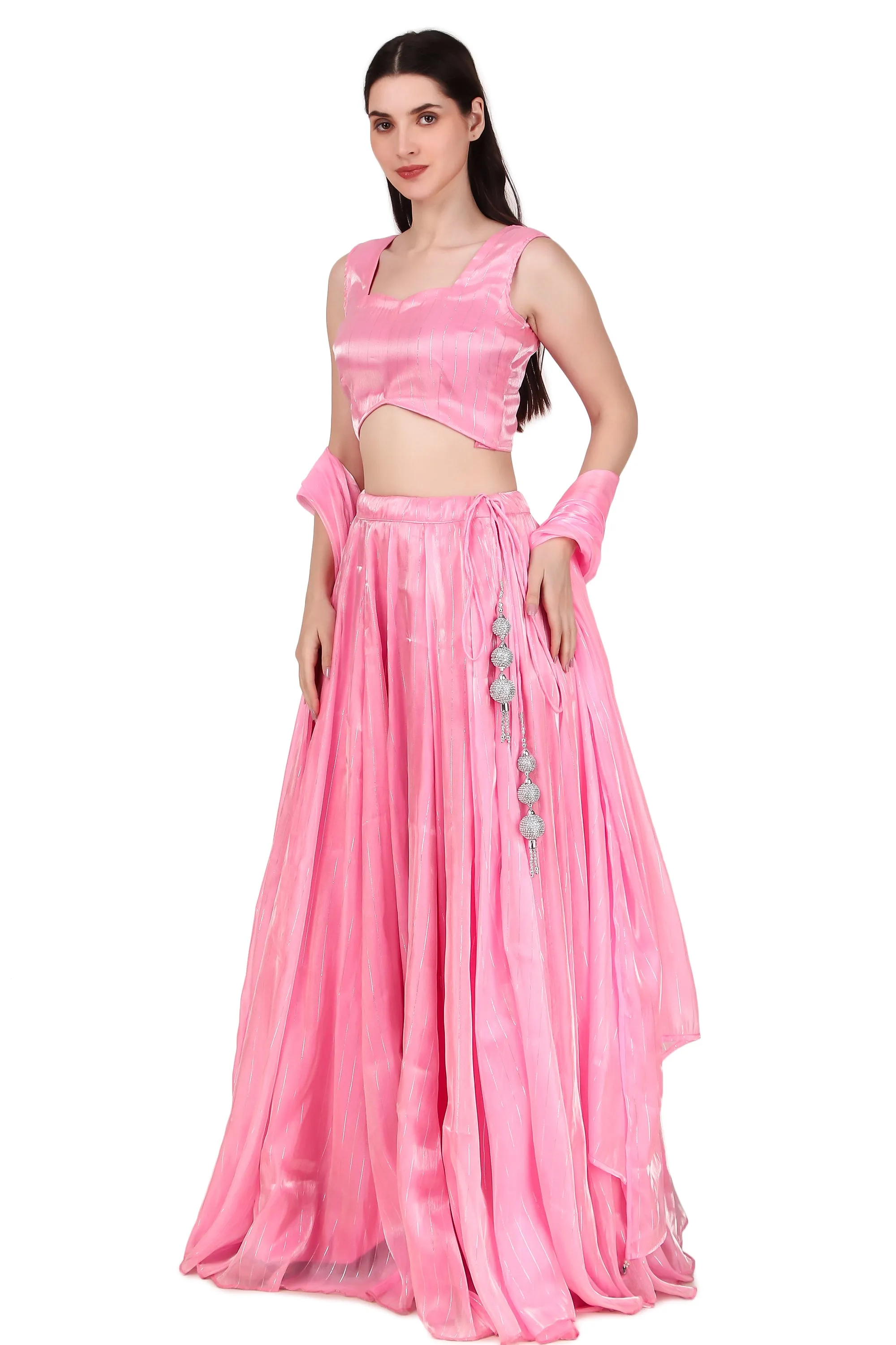 Magnetism pink Lehenga choli for Women