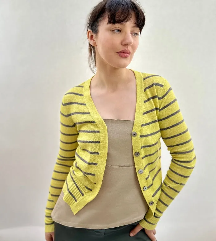 Maragh Linen Yellow Stripe