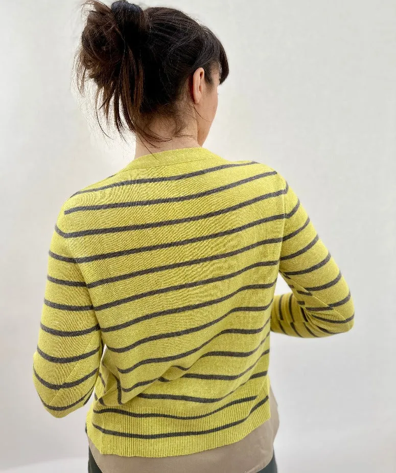 Maragh Linen Yellow Stripe