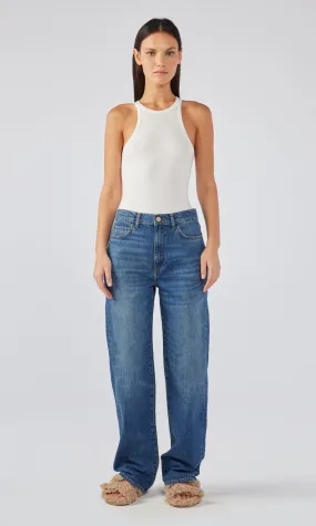 Ms. Keaton High Rise Baggy Jean - Medium Indigo