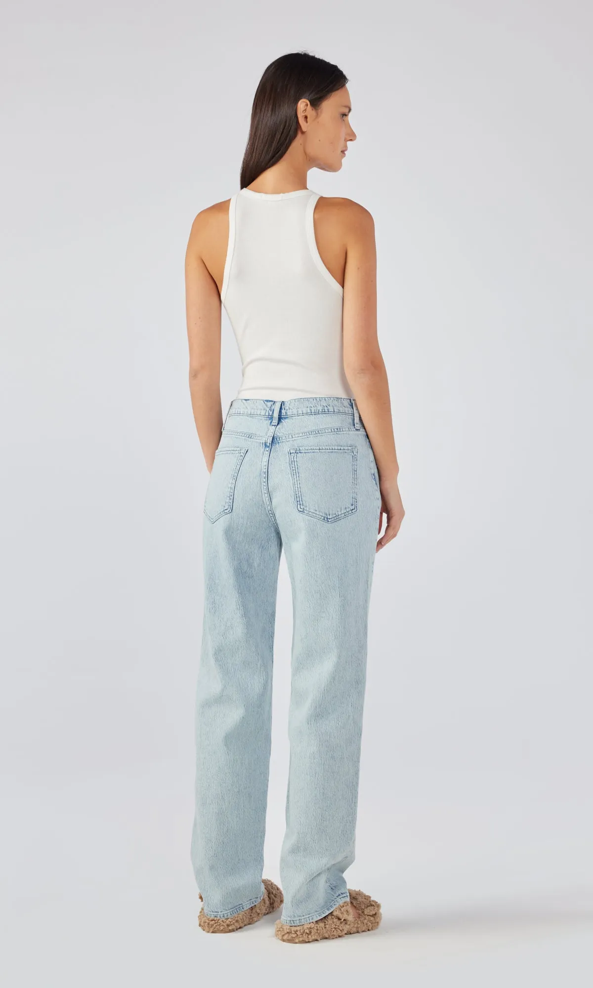 Ms. Keaton High Rise Baggy Jean - Summer Light Indigo