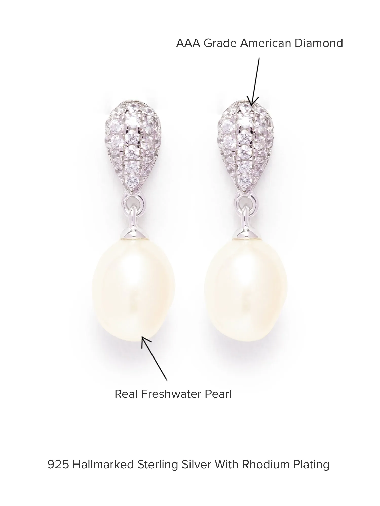 Pearl Drop Earrings For Women