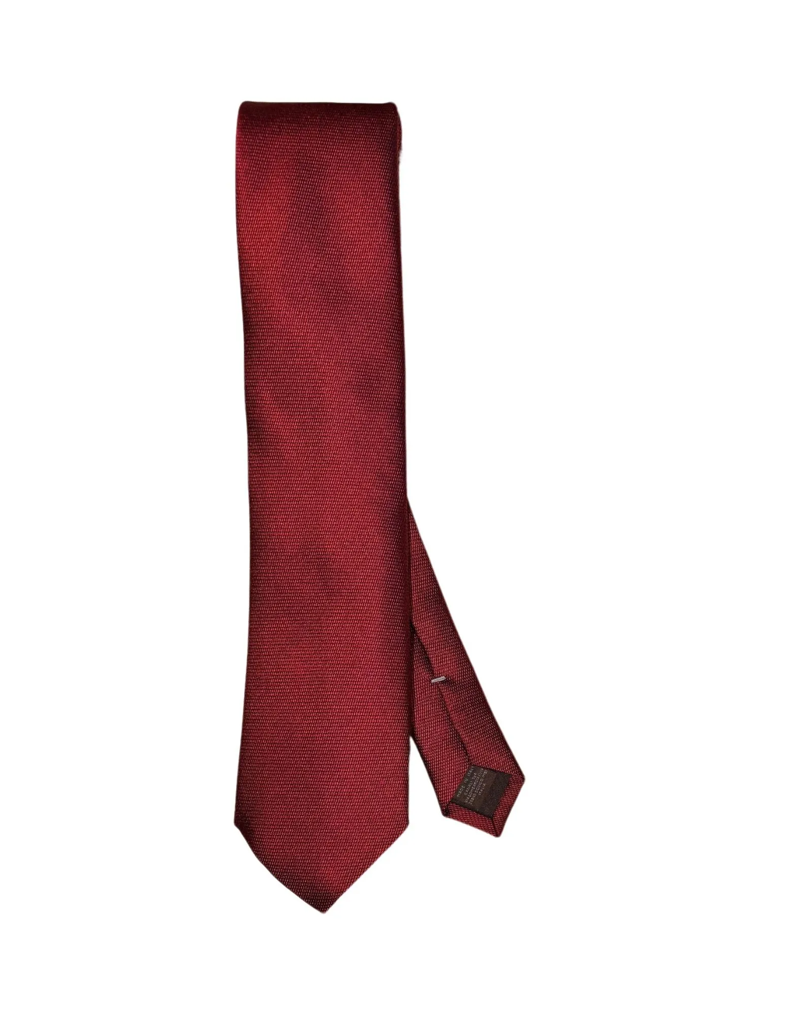 Red Micro Textured Silk Tie