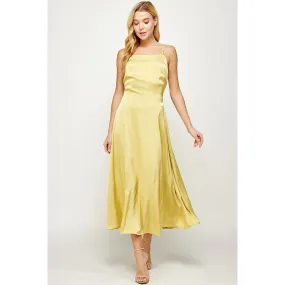 Reese Satin Midi Dress