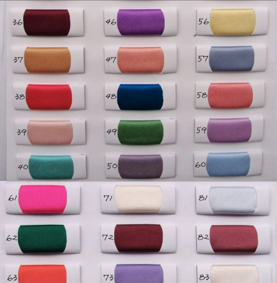 Satin Colour Chart