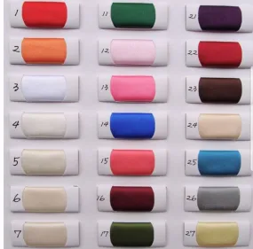 Satin Colour Chart