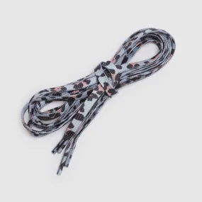 Shoelace Blue Leopard Polyester