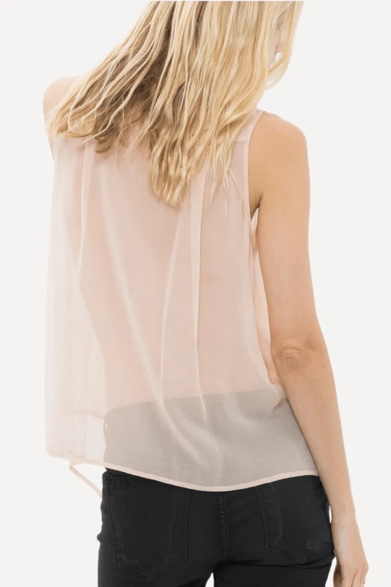 Silk Drape Blouse