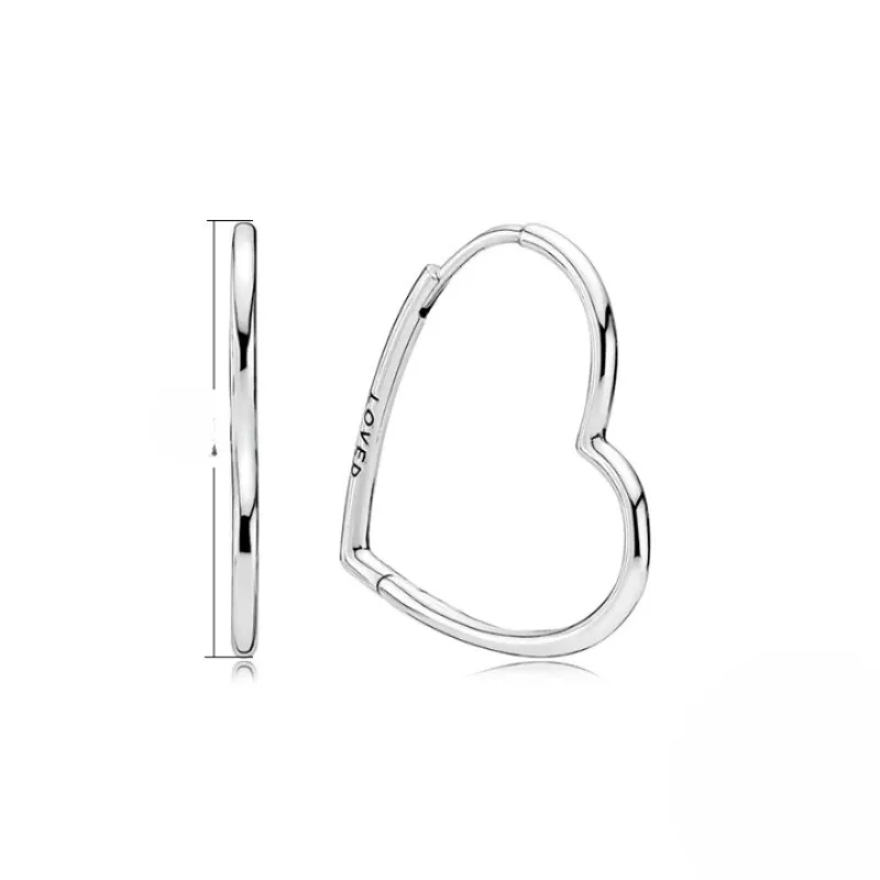 Silver Double Hoop Earrings For Women