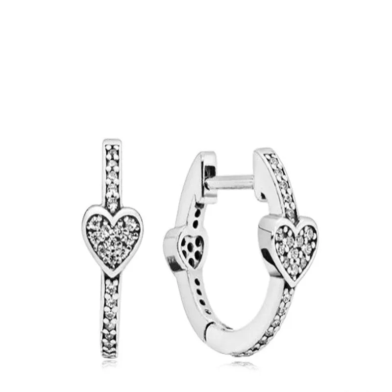 Silver Double Hoop Earrings For Women