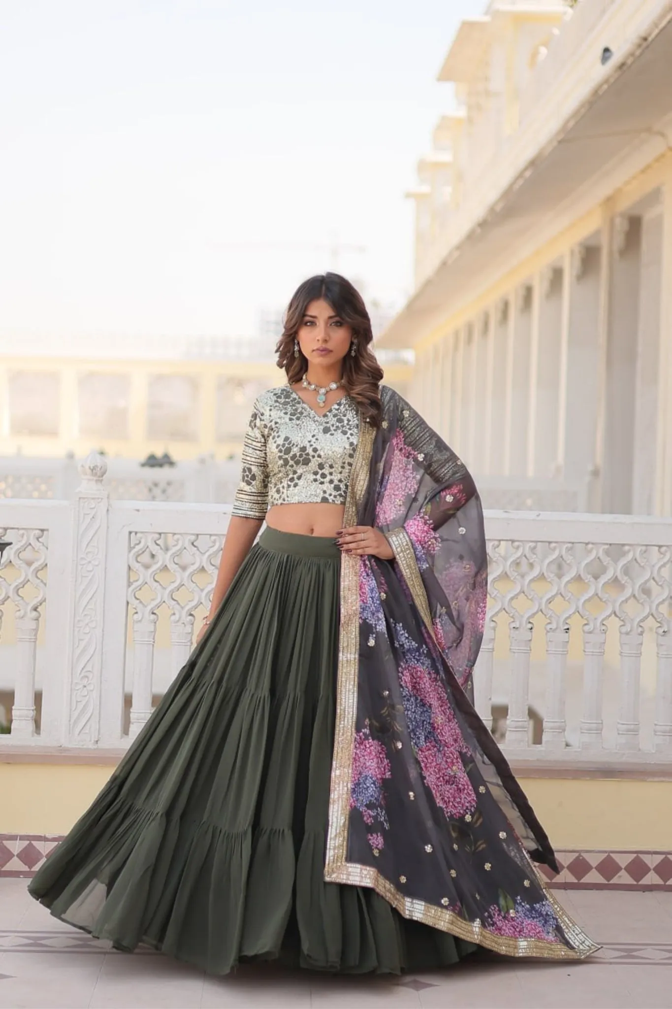 Traditional Flaired Lehenga Choli For Women