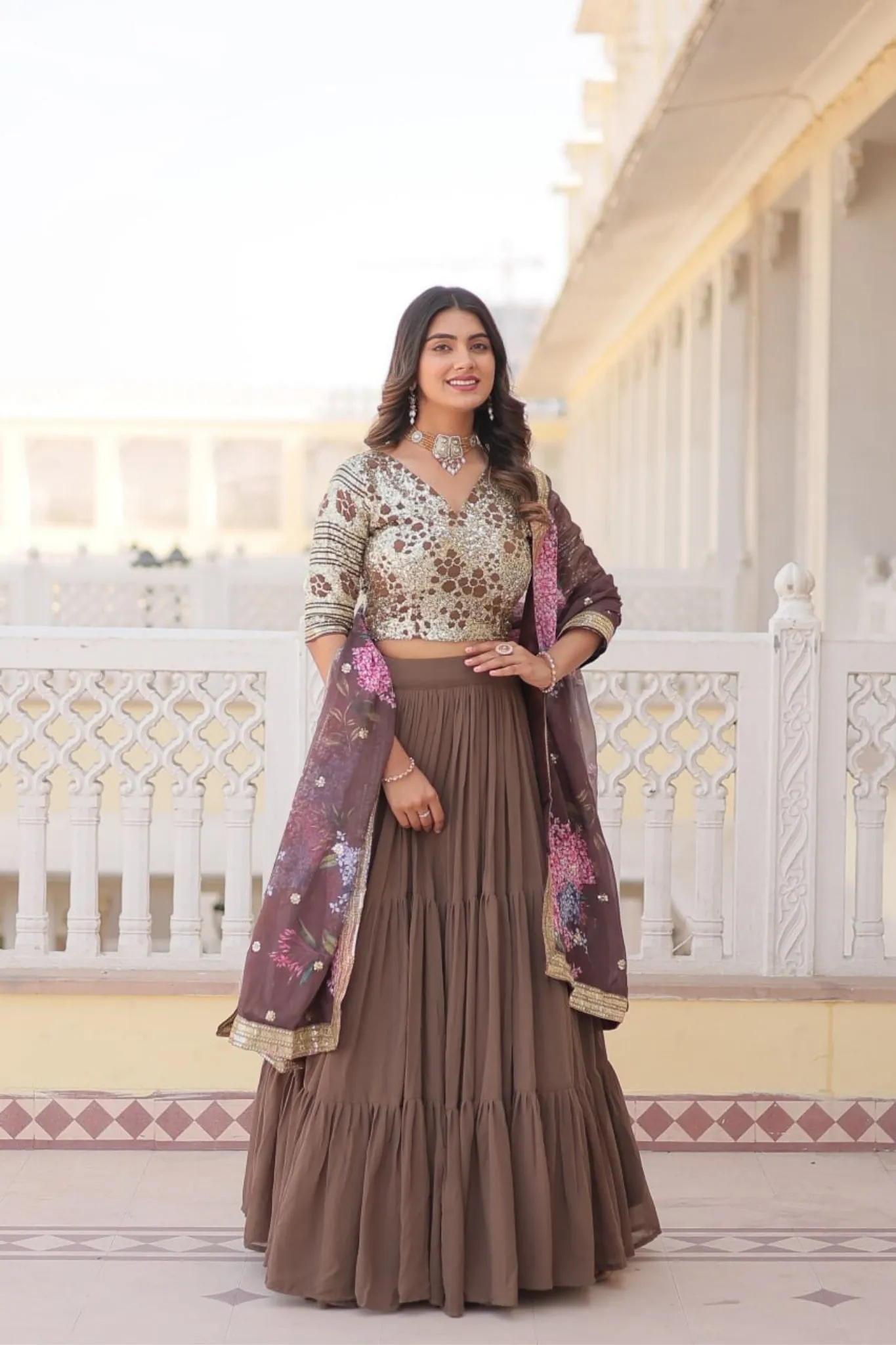 Traditional Flaired Lehenga Choli For Women