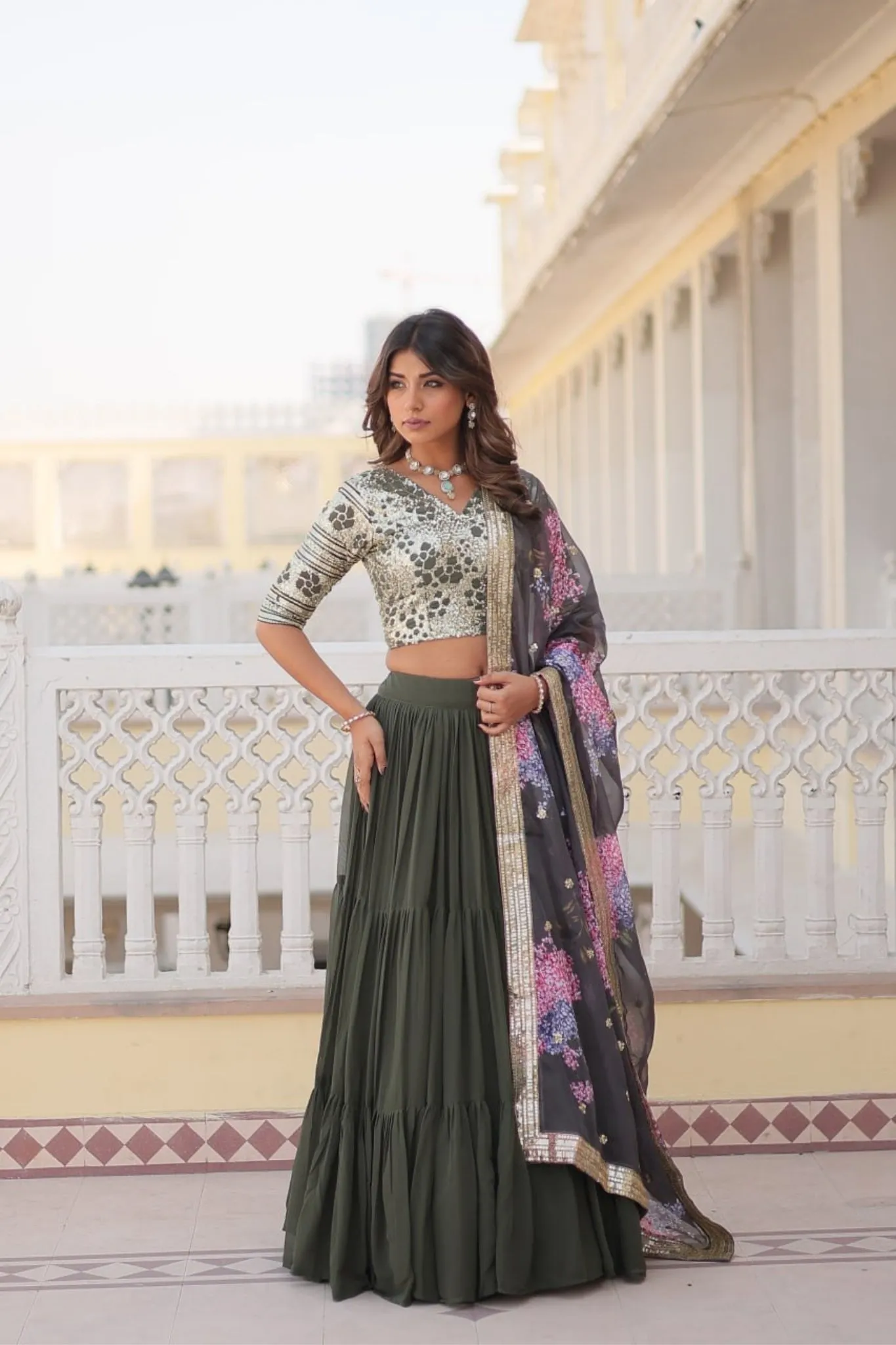 Traditional Flaired Lehenga Choli For Women