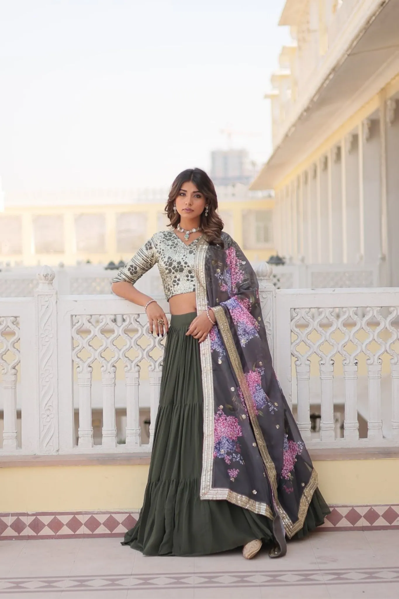 Traditional Flaired Lehenga Choli For Women