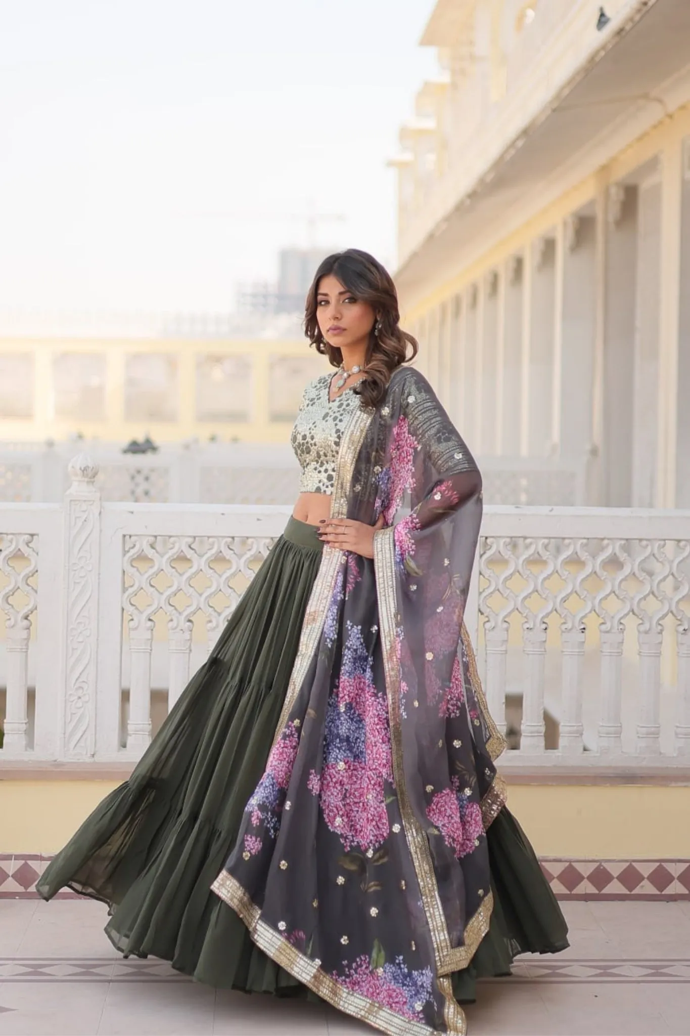 Traditional Flaired Lehenga Choli For Women