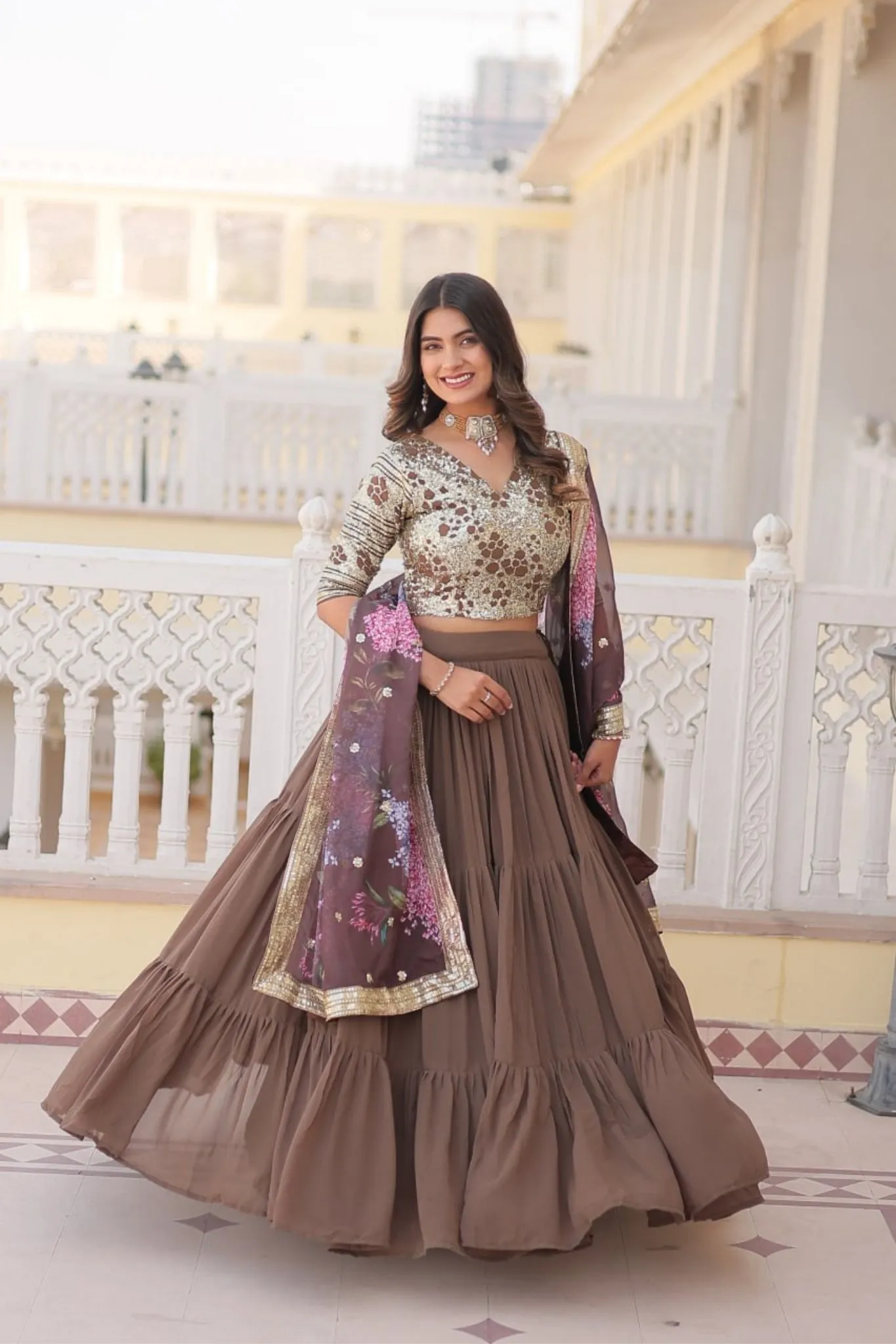 Traditional Flaired Lehenga Choli For Women