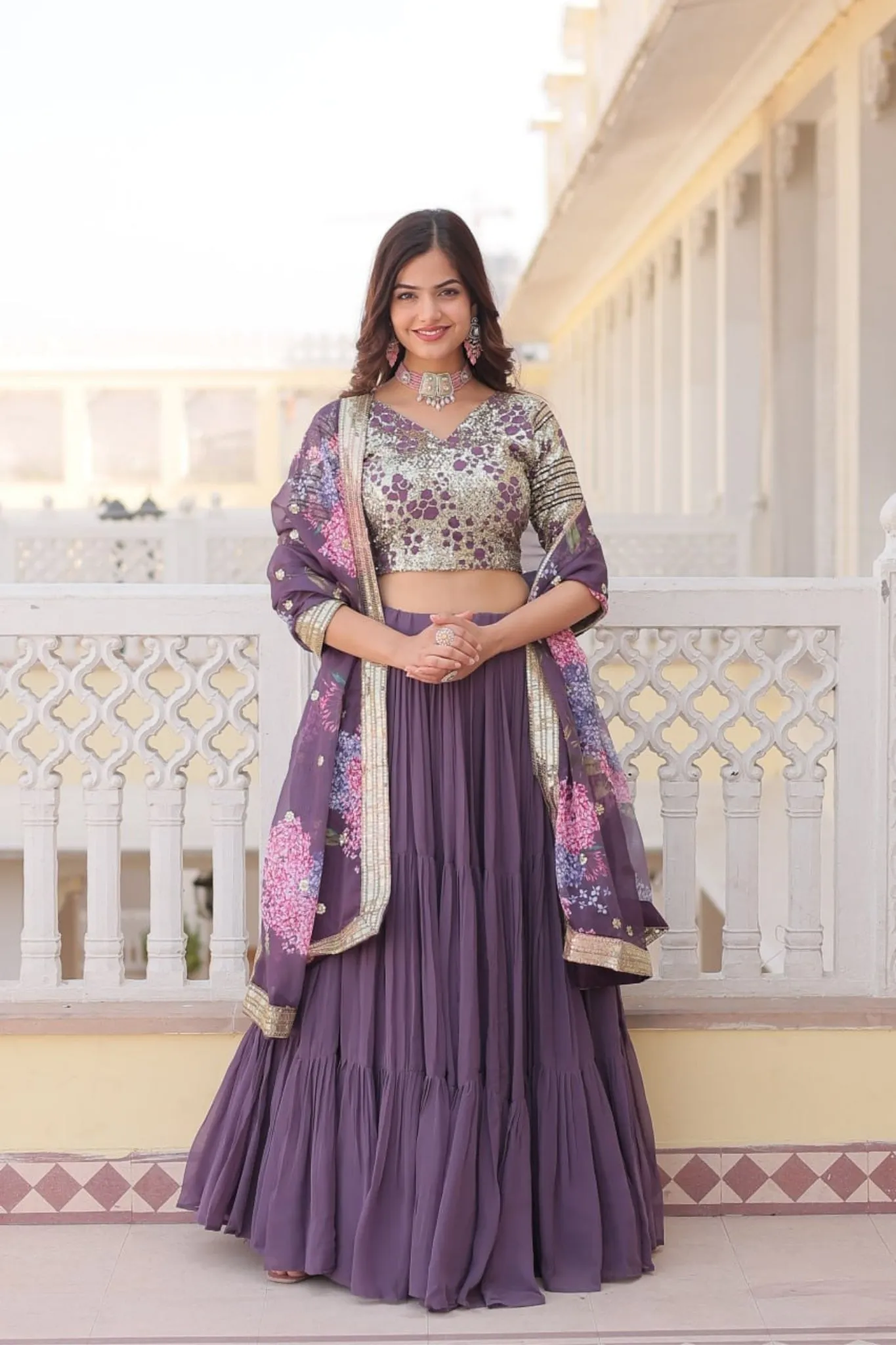 Traditional Flaired Lehenga Choli For Women