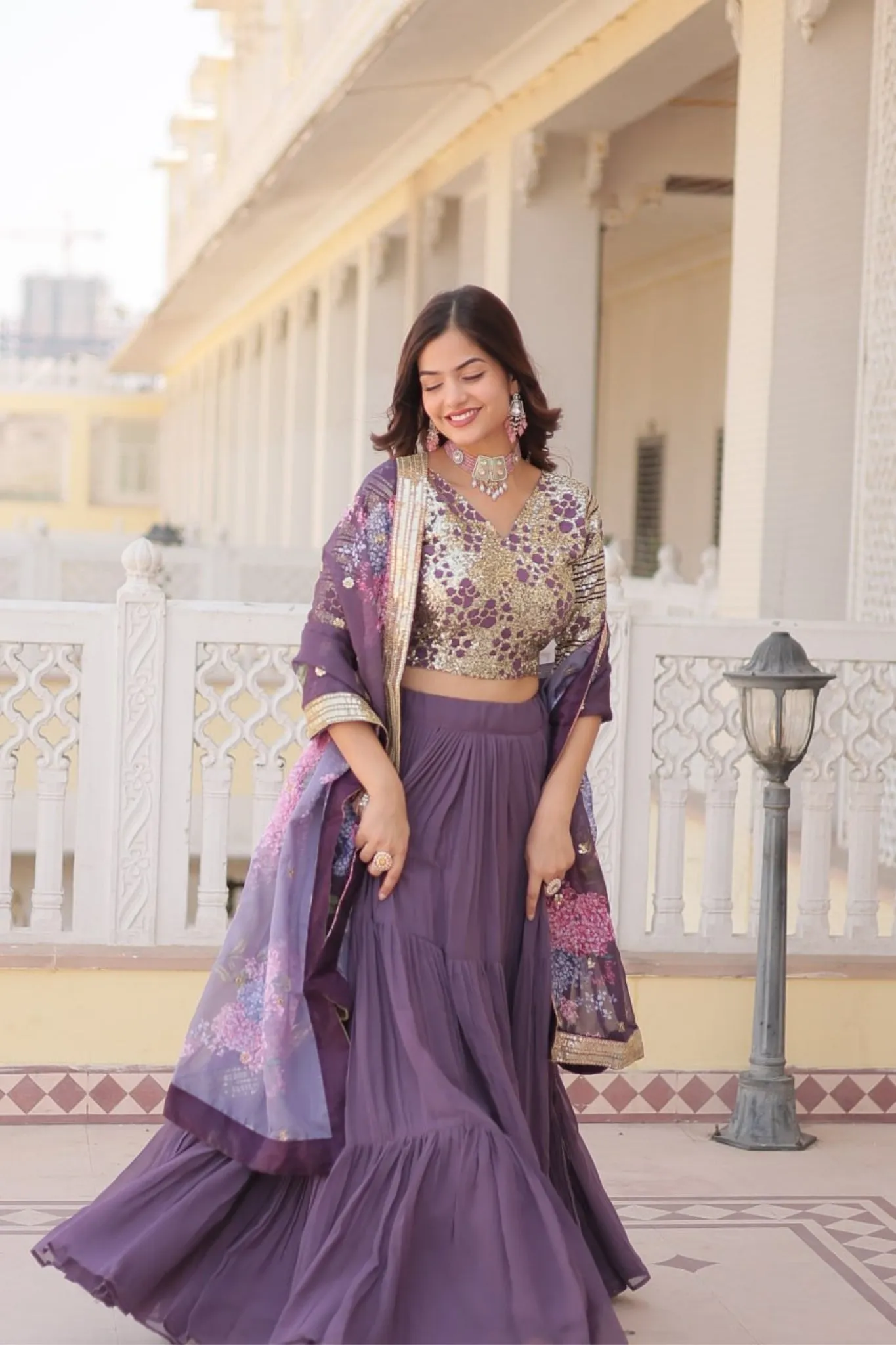 Traditional Flaired Lehenga Choli For Women