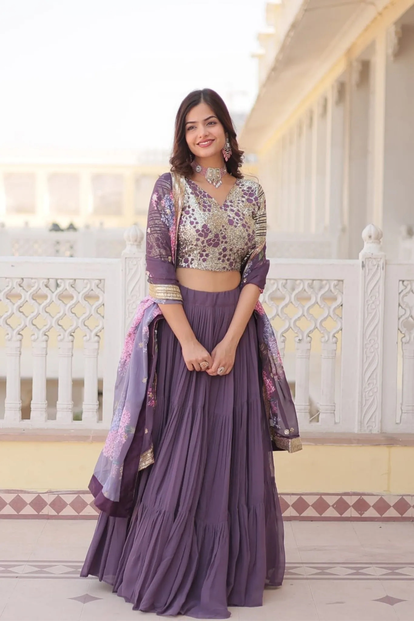 Traditional Flaired Lehenga Choli For Women