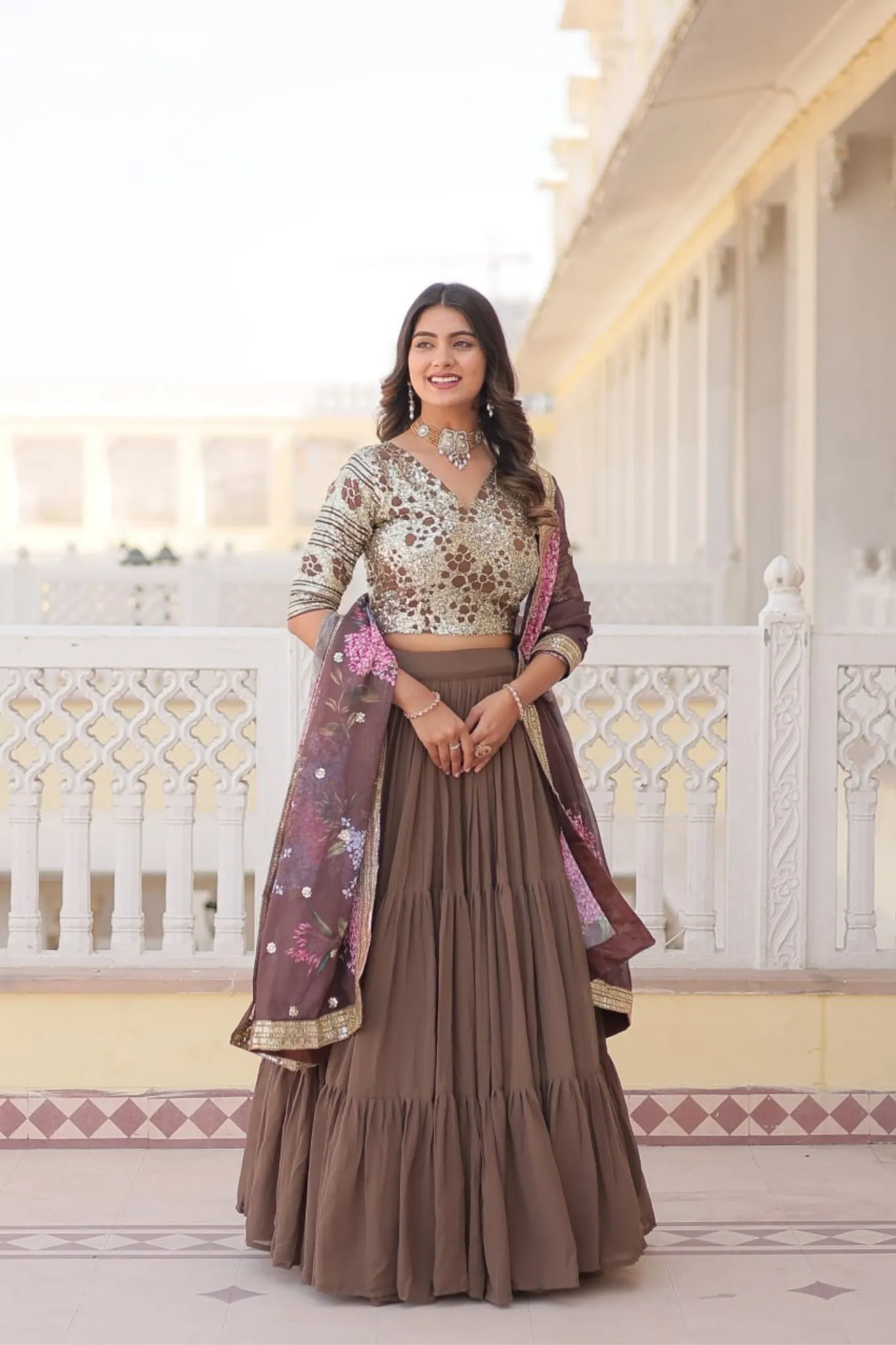 Traditional Flaired Lehenga Choli For Women