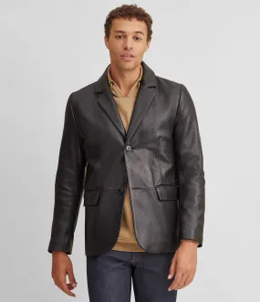 Vince Leather Blazer