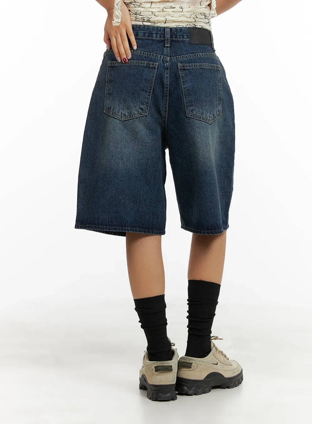 Washed Baggy Jorts CA415