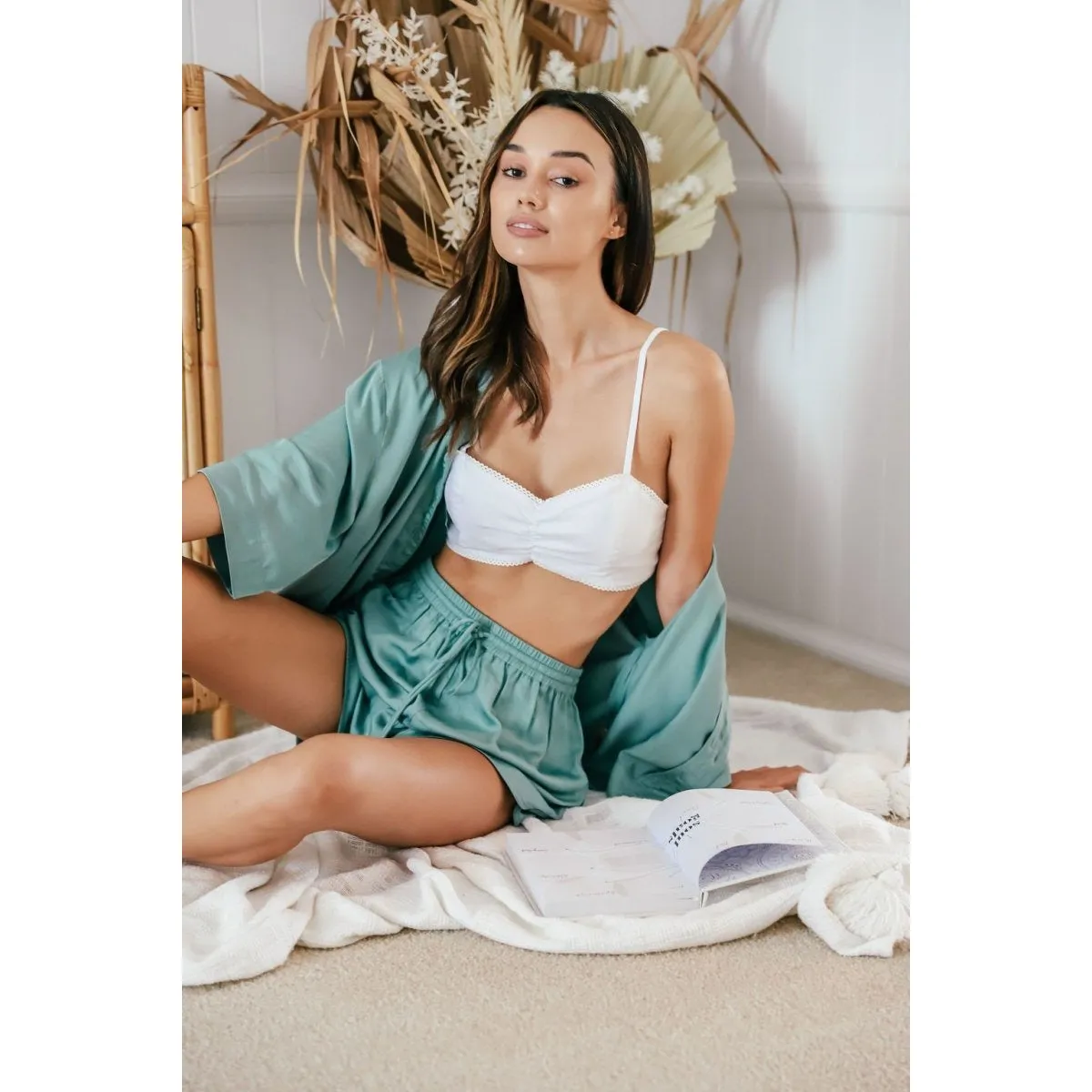 White Bralette - Linen