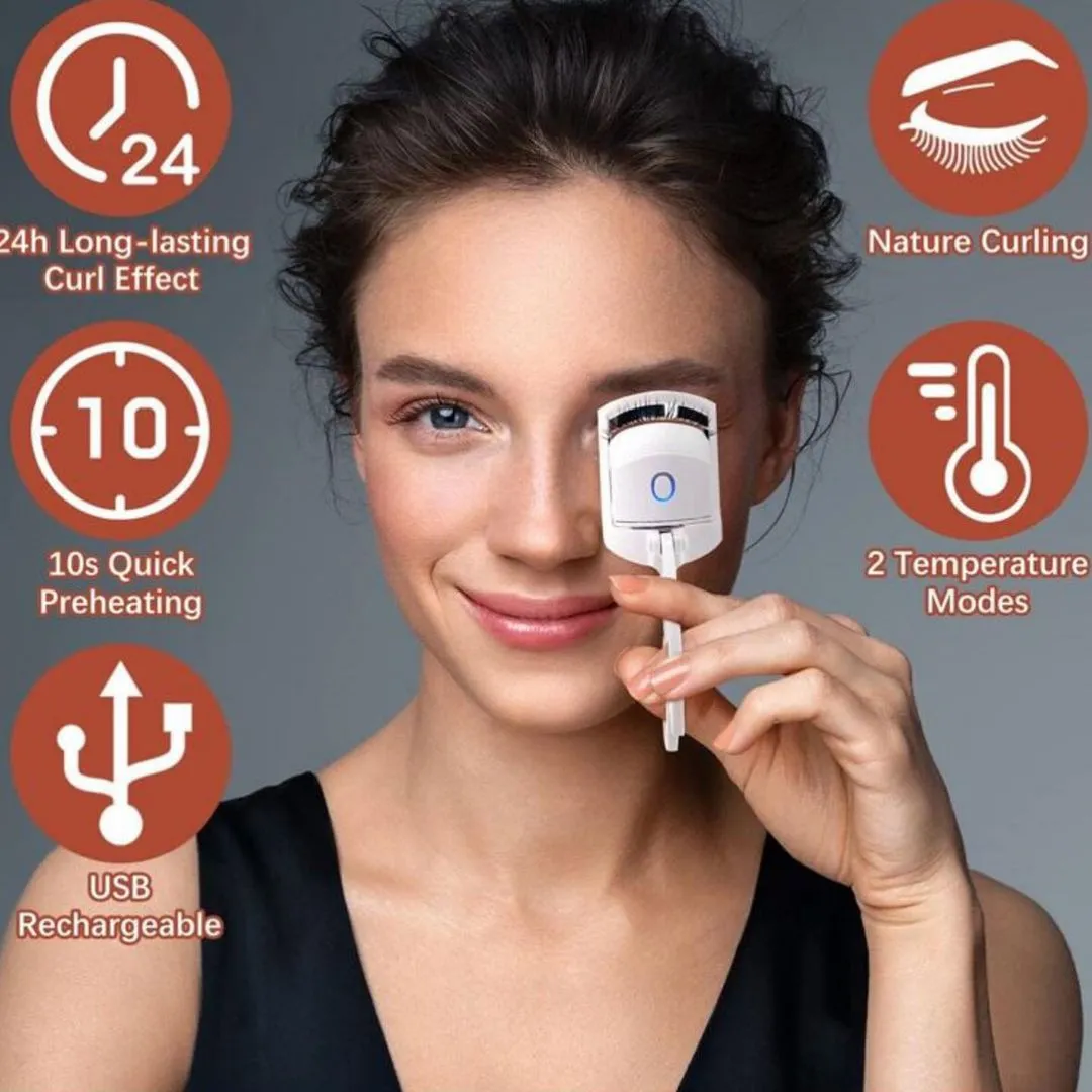 Women Heated Electric Eyelash Curler